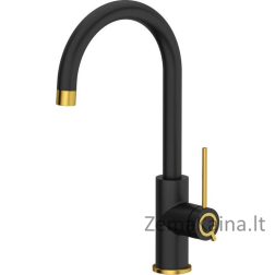 Virtuvinis maišytuvas Quadron JODIE Q LINE SLIM 3623511_BLMPVDG1, matinė juoda/aukso