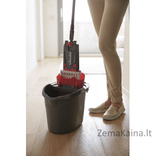 Vileda Ultramax Mop šluota grindims plauti Pluoštas Drėgnas Juoda, Raudona