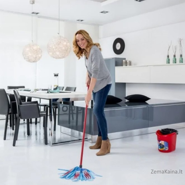 Vileda 4073 mopping system/bucket Single tank Red 5