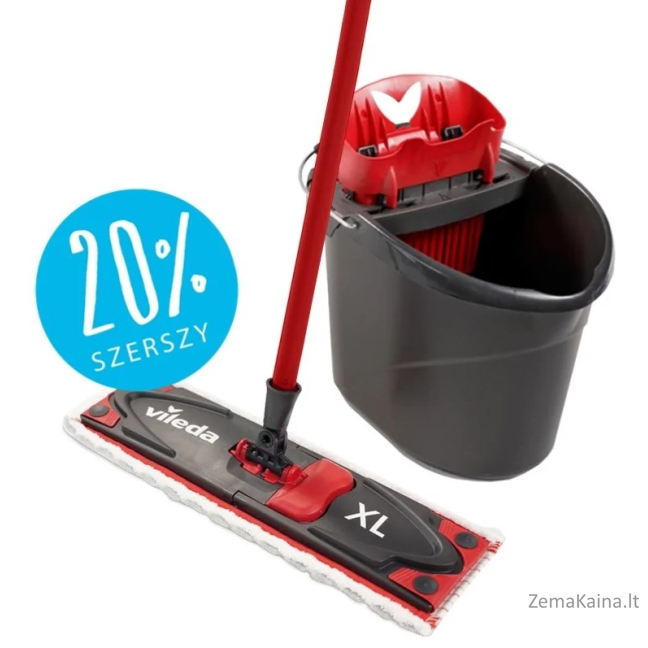 Vileda Ultramax XL Box mop Dry&wet Microfiber Black, Red 16