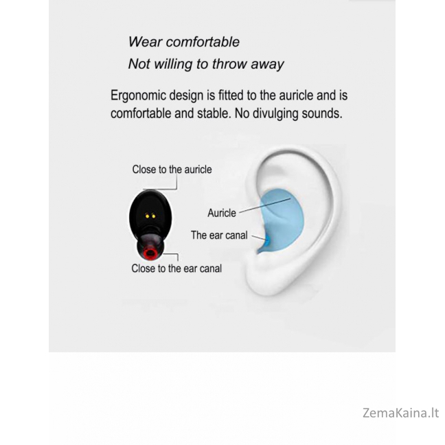 V.Silencer Ture Wireless Earbuds black/red 4