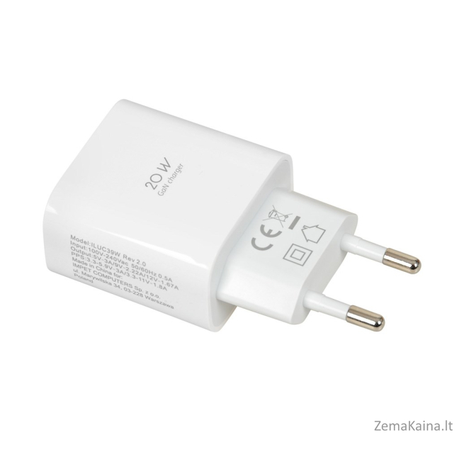 WALL CHARGER I-BOX C-39 USB-C PD20W WITH CABLE 6