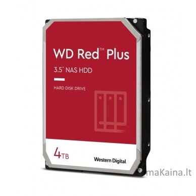 Western Digital Red Plus WD40EFPX vidinis kietasis diskas 3.5" 4000 GB „Serial ATA III“ 1