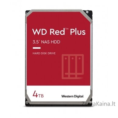 Western Digital Red Plus WD40EFPX vidinis kietasis diskas 3.5" 4000 GB „Serial ATA III“
