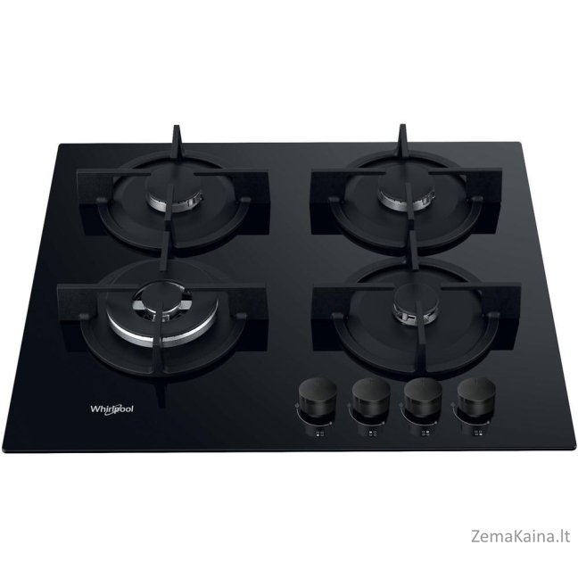 Whirlpool AKT 625/NB1 Juoda Įmontuoti 59 cm Dujinė 4 zone(s)