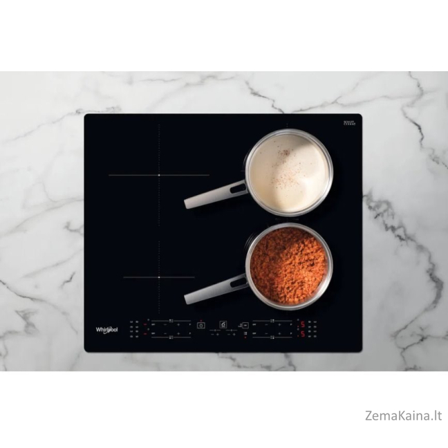 Whirlpool WB B8360 NE viryklė Juoda Įmontuoti 59 cm Indukcinė viryklė, padalyta į sritis 4 zone(s) 6