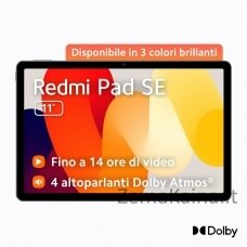 Xiaomi Redmi Pad SE Qualcomm Snapdragon 128 GB 27,9 cm (11") 4 GB Android 13 Violetinė