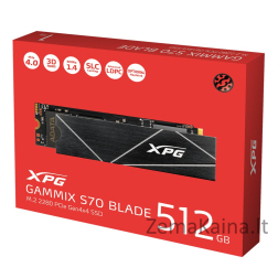 XPG GAMMIX S70 BLADE M.2 512 GB PCI Express 4.0 3D NAND NVMe