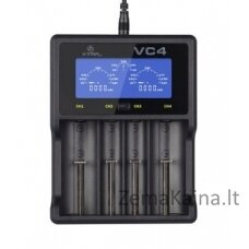 XTAR VC4SL ličio jonų / Ni-MH / Ni-CD 18650 cilindrinių baterijų įkroviklis