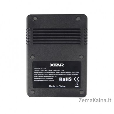 XTAR VC4 Buitinei baterijai USB 6