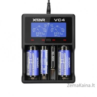 XTAR VC4 Buitinei baterijai USB 3