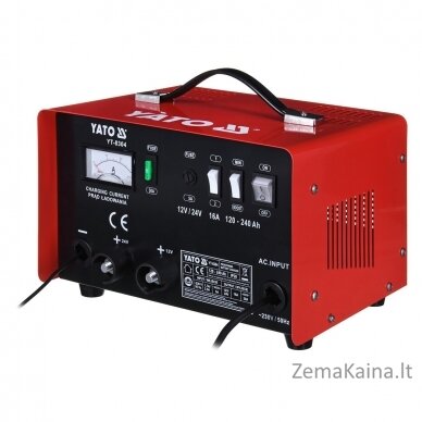 YATO CHARGER WITH STARTING SUPPORT 16A 12V / 24V 120 - 240Ah 1