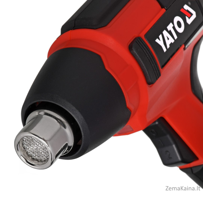 Yato YT-82285 karšto oro pistoletas 100 l/min 550 °C 250 W Juoda, Raudona 5