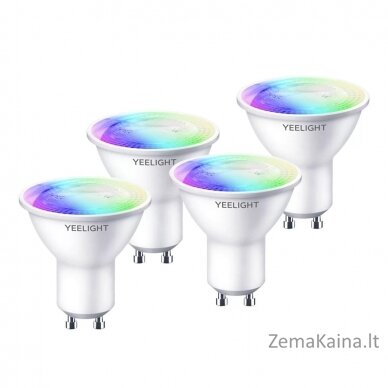 Yeelight YLDP004-A W1 GU10 (spalvota) išmanioji lemputė 4,5 W Wi-Fi balta 4 vnt. 2