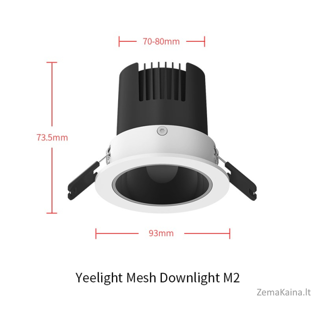 Yeelight Mesh Downlight M2 LED lubų šviestuvas 4
