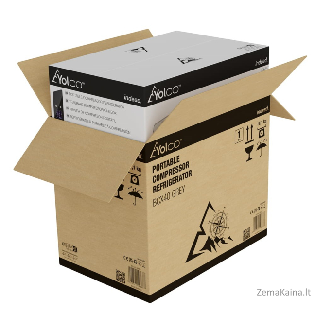 Yolco BCX40 šaldytuvas Kilnojamasis (vieta) 39 L F Pilka 8