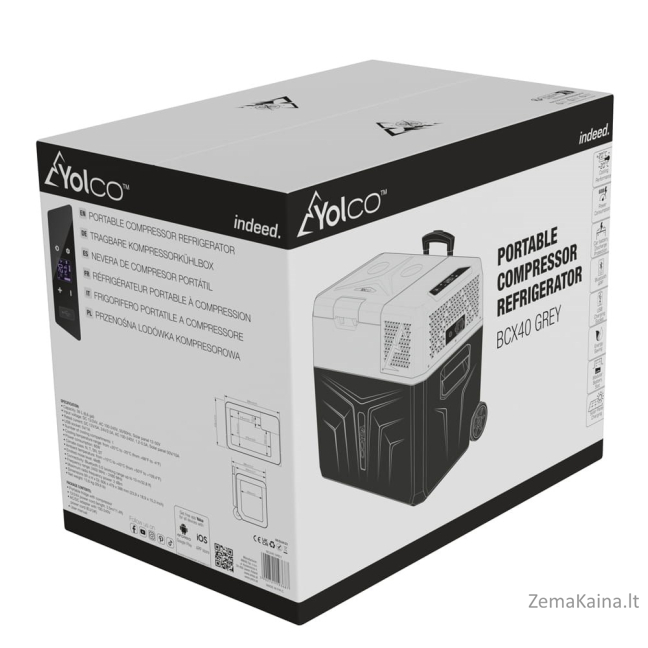 Yolco BCX40 šaldytuvas Kilnojamasis (vieta) 39 L F Pilka 9