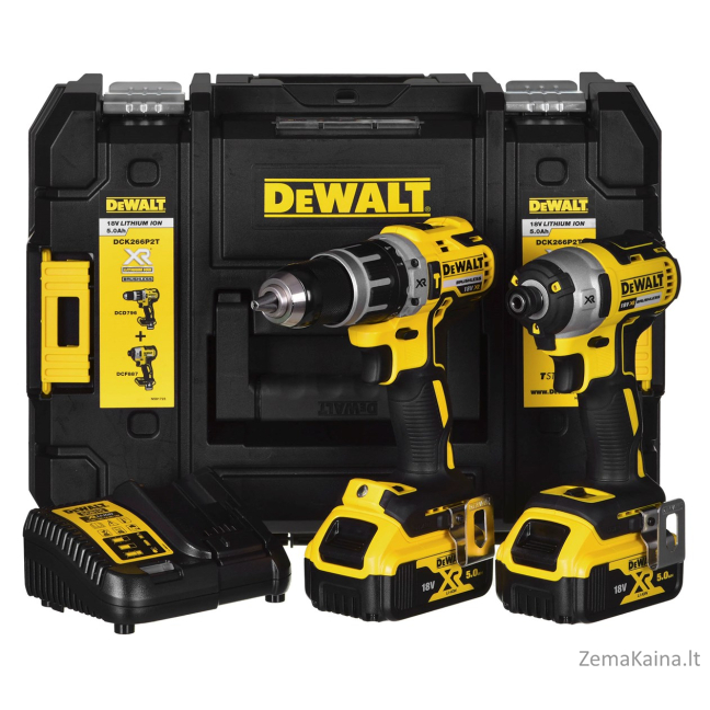 Zestaw Combo 18V DCD796+DCF887 2x5,0Ah DCK266P2T