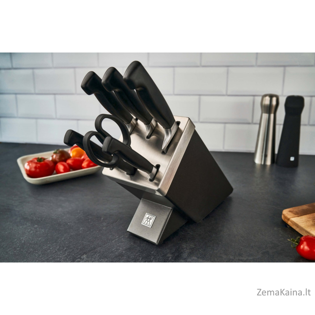 Zestaw noży samoostrzących ZWILLING Four Star 35148-507-0 7 elementów szary 13