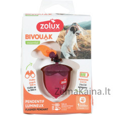 ZOLUX Zawieszka do obroży BIVOUAK czerw orzech USB